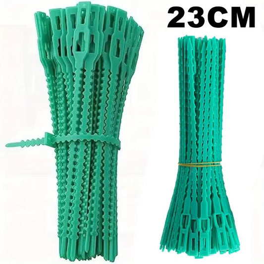 Reusable Adjustable Plastic Plant Cable Ties for Garden Vines, Trees, and Shrubs Support, Locking Nylon Zipper Organizer Tools