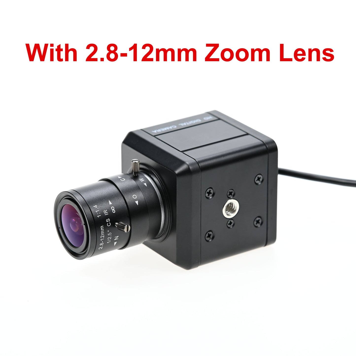 13MP USB Box Camera HD,IMX258,Drive Free,With Manual Zoom CS Lens 5-50mm/2.8-12mm,4208x3120 10fps,For Document Barcode Scanning