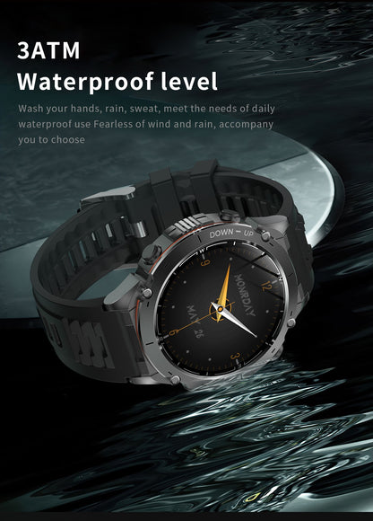 Smartwatch GUHUAVMI IOS Ultra GPS 2025 Novo à prova d'água 10ATM Bússola GNSS de banda dupla integrada Esportivo Militar Masculino Pulseira para NATAÇÃO