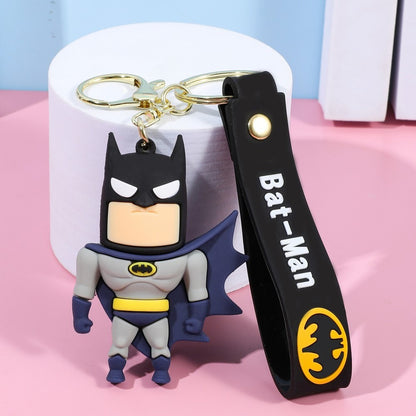 Anime Harley Quinn desenho animado Marvel Batman Coringa imagem boneca bolsa chaveiro pingente fofo Mulher Maravilha acessórios para carro chaveiro