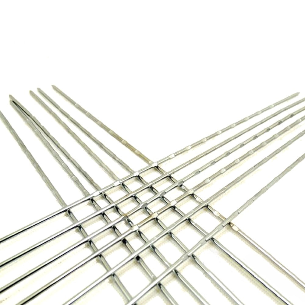 10PCS Twisted Barbecue Skewers Set 30cm Stainless Steel BBQ Skewers for Grilling Cooking Camping Picnic Party