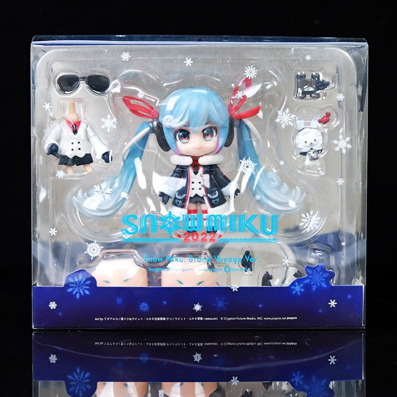 10cm/3.94in #1939 Hatsune Miku Figura de Anime 15º Aniversário Strawberry Miku Boneco de Ação #1940 Miku Coleção Modelo Boneca Brinquedos