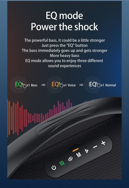Alto-falante sem fio ZEALOT S97 80W, Subwoofer portátil para uso externo, Qualidade de som Hifi, Emparelhamento duplo, Carregamento rápido, 16000mAh.