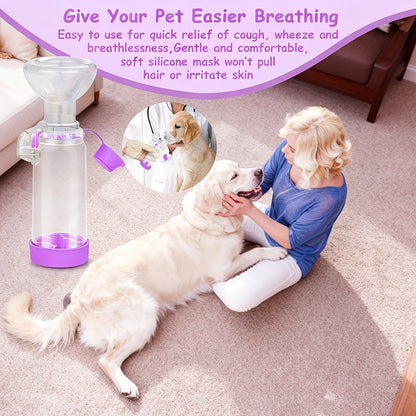Nebulizadores para pets, para gatos e cachorros, nebulizador portátil, com duas máscaras de silicone incluídas.
