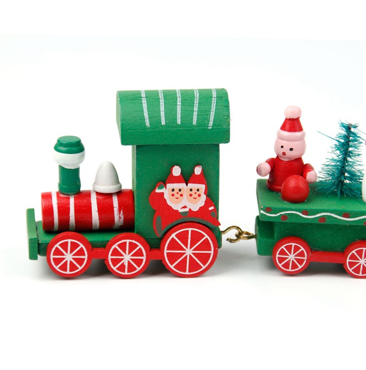 Wooden/Plastic Train Christmas Ornament Merry Christmas Decoration For Home 2025 Xmas Gifts Noel Natal Navidad New Year 2026