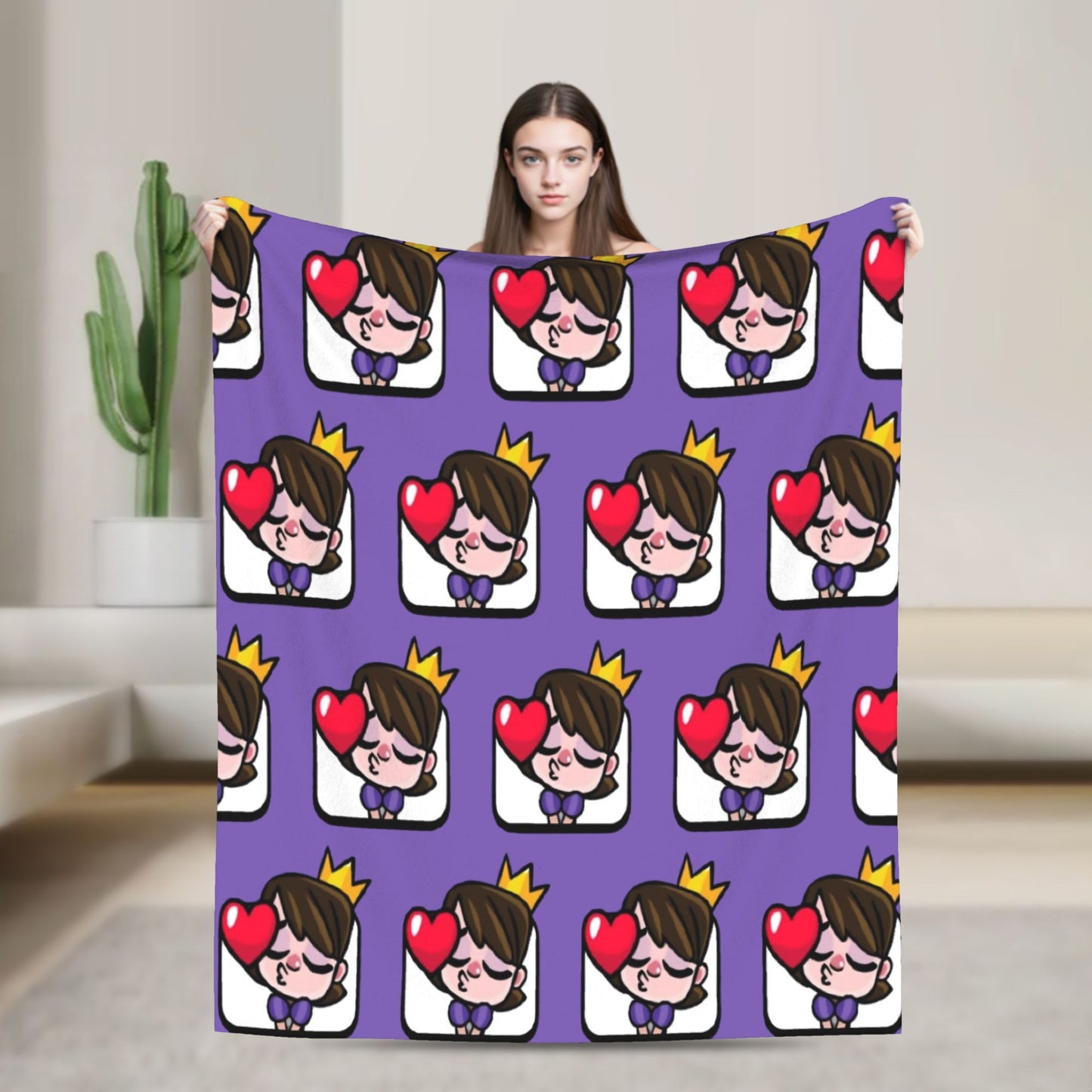 Clashes Royaleds Game Knitted Blanket  Fuzzy Throw Blankets Bed Sofa Portable Soft Warm Bedspreads