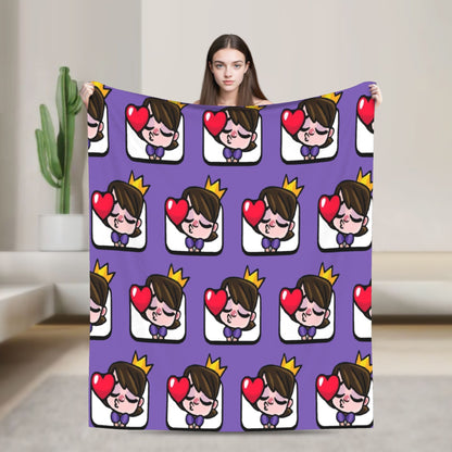 Clashes Royaleds Game Knitted Blanket  Fuzzy Throw Blankets Bed Sofa Portable Soft Warm Bedspreads