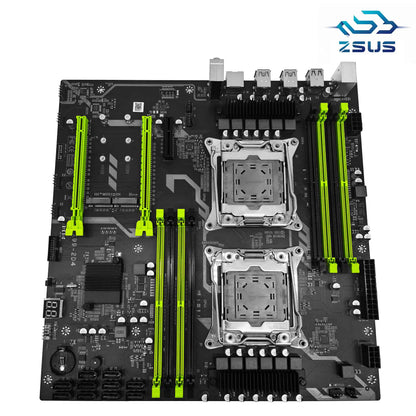 ZSUS X99 Dual Motherboard C612 Chip CPU M.2 LGA 2011 V3 E-ATX USB3.0 SATA3 8 DIMM DDR4 Support Xeon processor slot 2011-3