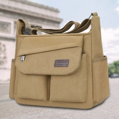 Men's crossbody bag, multi pocket design - large capacity shoulder bag - outdoor essentials, functional storage, city commuters