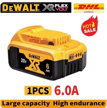 Bateria DEWALT 20V 6AH recarregável de íon de lítio carregador DCB118 Parafusadeira furadeira elétrica sem escovas DCD805 ferramenta elétrica
