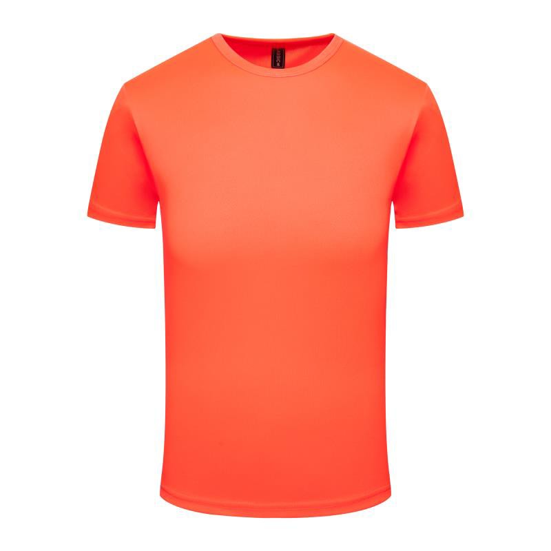 Quick Dry Round Neck T-shirt Custom Printed Embroidered Logo Sports Fitness Short Sleeve Top Running Shirt 2024