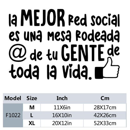 1 pc new Spanish sentence Wall Sticker Removable Wall Stickers Diy Wallpaper For Baby's Rooms Removable Decor Wall Decals