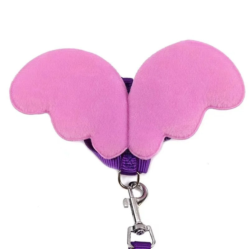 Cute Wing Duck Leash Pet Cat Harness Safety for Puppy Dog Kitten Adjustable Walking Towing Rope Pet Supplies, Small Animals
