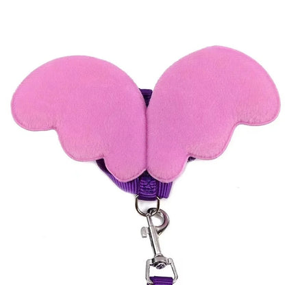 Cute Wing Duck Leash Pet Cat Harness Safety for Puppy Dog Kitten Adjustable Walking Towing Rope Pet Supplies, Small Animals