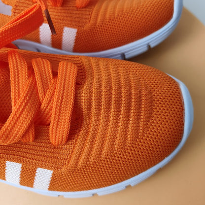 Fashion Striped Knitted Flats Women 2025 Summer Soft Sole Non Slip Walking Shoes Woman Plus Size 36-43 Low Heel Loafer Female