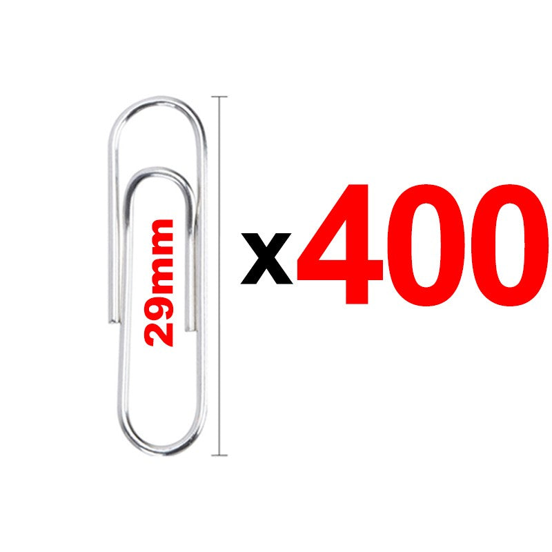 29mm Metal Silver Paperclip Stationery Binder Clip Bookmarks Paper Clips Organizers for Paper Documents Office School Supplies