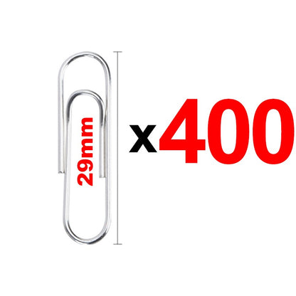 29mm Metal Silver Paperclip Stationery Binder Clip Bookmarks Paper Clips Organizers for Paper Documents Office School Supplies