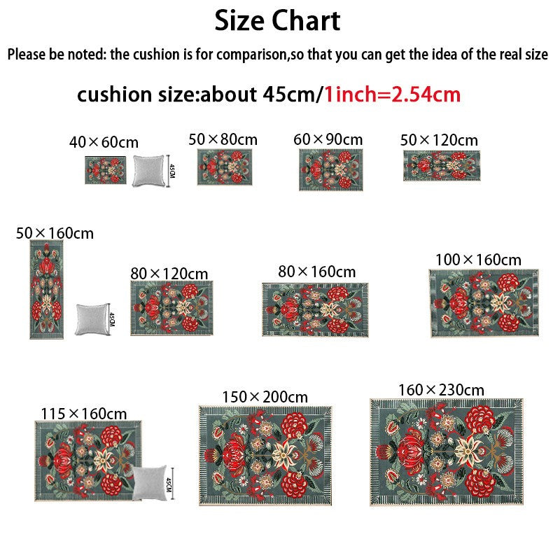 VIKAMA 1pc/2pc Christmas Festival Kitchen Rug Christmas Tree Entrance Hall Carpet Bathroom, Corridor Floor Mat Home Decoration