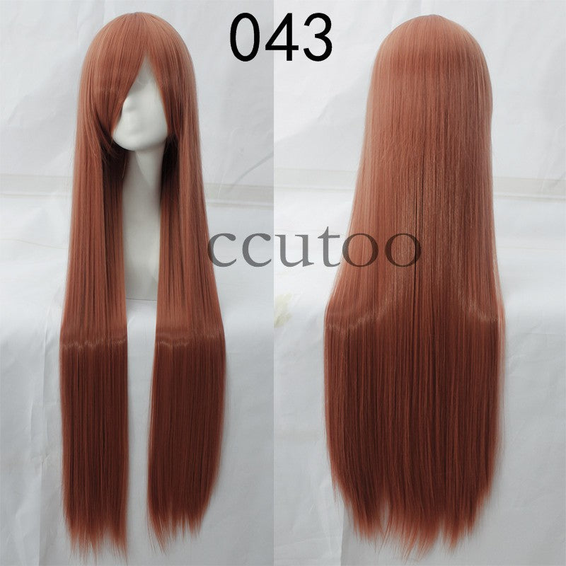 ccutoo 100cm Peruca de Cosplay Reta Sintética de Cabelo Longo de Alta Temperatura 82 Cores Disponíveis