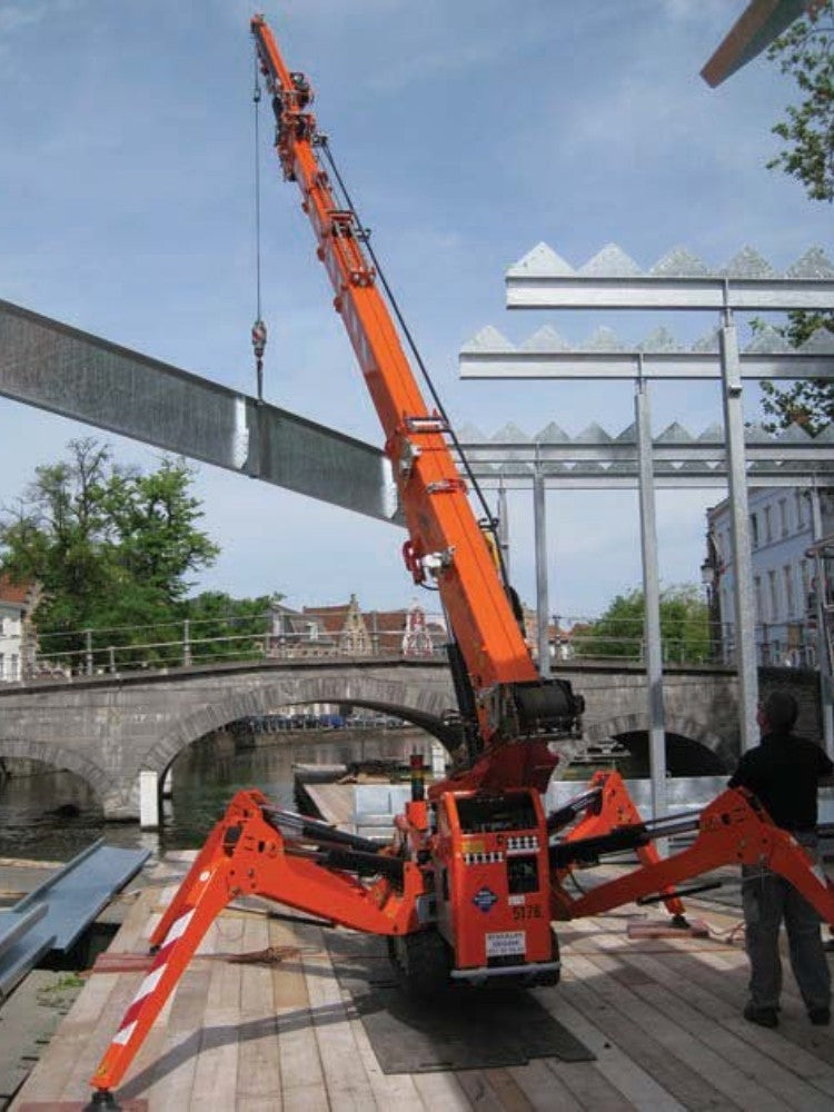 5 Ton Spider Crane with Modular Design, Quick-Change Attachments & Universal Tool Interface for Versatility