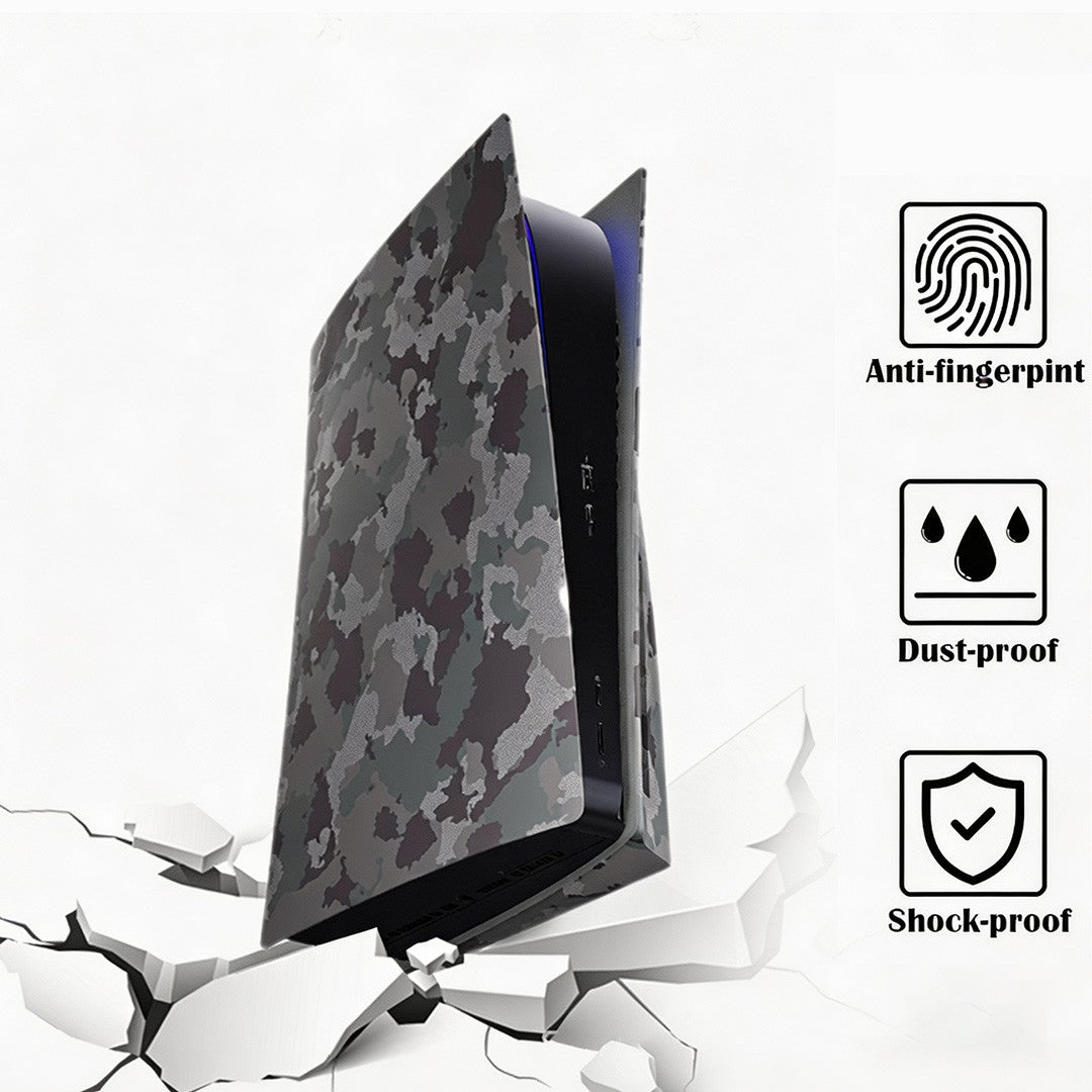 For PS5 Disc Edition Cooling Vent Faceplate Console Cover Camouflage Skin For Playstation 5 Console Replacement Backplate Shell