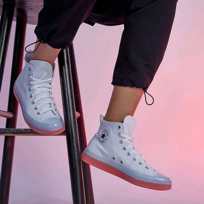 Converse Chuck Taylor All Star CX Men's and Women's Skateboarding Shoes, Light Weight, Lifestyle Sneakers, White/Orange