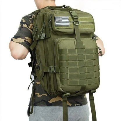 Mochila Tática Militar de 60L Masculina para Viagem, Grande Capacidade, Impermeável, Esportiva ao Ar Livre, Bolsas Multifuncionais