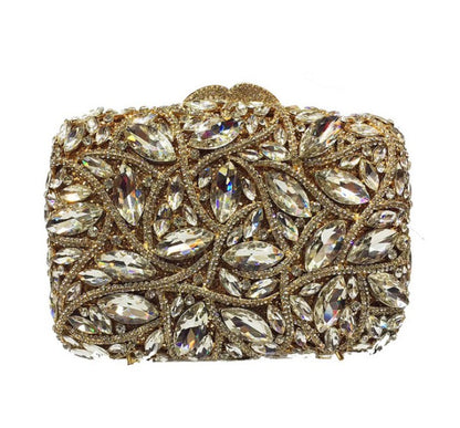 15 Colors Women Rhinestones Evening Bags Metal Diamond Mianudiere Handbag Bridal Clutches Wedding Party Stone Clutch Purse Bags