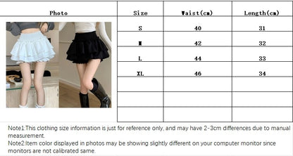 Mini Skirt Cute Sexy Balletcore Elastic High Waist Ball Gown Ruffle Patchwork Lo