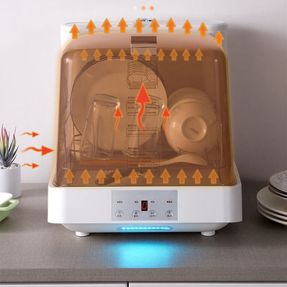 Transparent Household Countertop Mini Dishwasher, Portable Smart Automatic High-Temperature Dishwasher