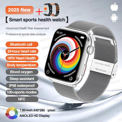 2025 Novo Para Xiaomi Redmi Watch 5 Chamada Bluetooth GPS Rastreamento NFC Frequência cardíaca IP68 À prova d'água Esporte Fitness Pulseira inteligente Unissex