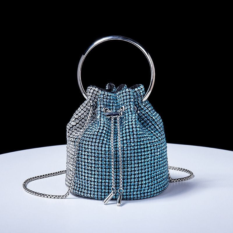 Women's bag 2024 a w bucket bags Women's inlaid diamond bag Fashion dinner women luxury single shoulder designer handbags