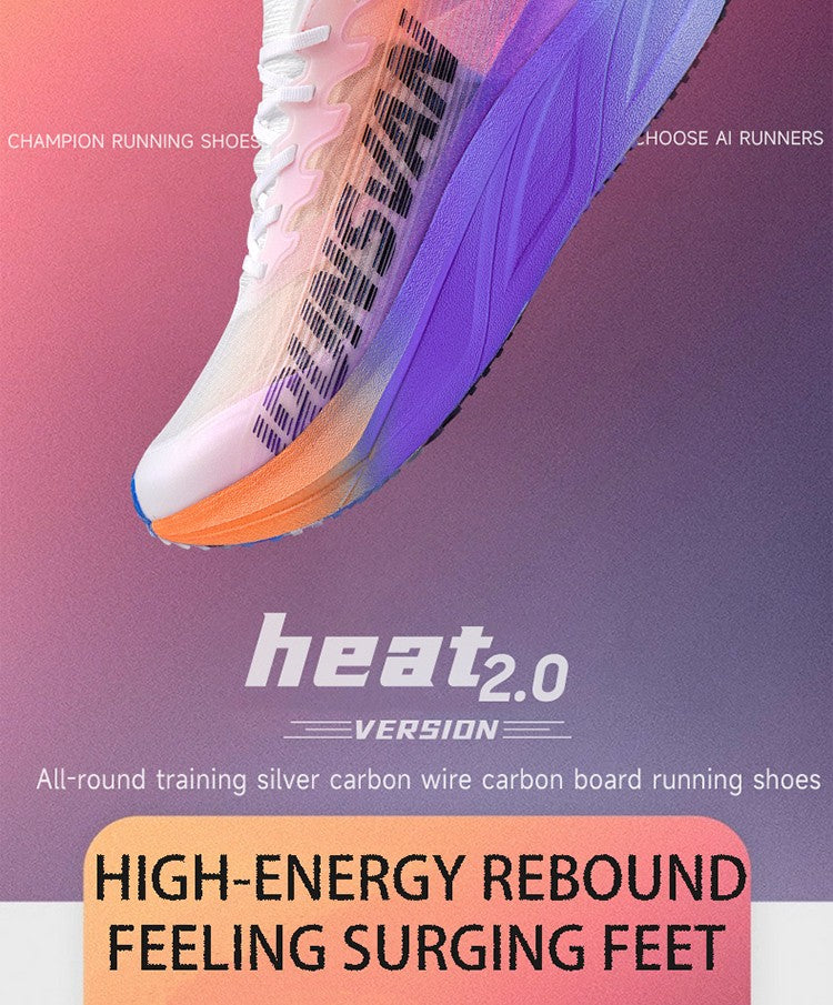 Tênis IRUNSVAN HEAT 2.0 com Placa de Carbono, Profissional para Maratona, Corrida, Treino Atlético e Esportivo Masculino