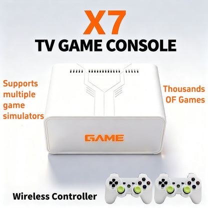 2026 New Coopreme Y7 X7 128G  Linux System 4K Video Game Console TV Box Wireless Controller Retro Game 10000+ Support PSP