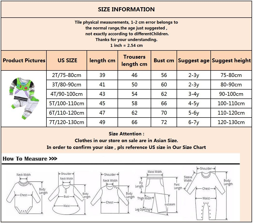 Children's Pyjamas Spider Set Kids Sleepers Boys Girls Cartoon Long Sleeve Sleepwear 2-7T
