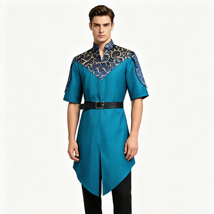 Vintage Jungle Combat Outfit Medieval Elf Archer Cosplay Costume Halloween Performance Wear