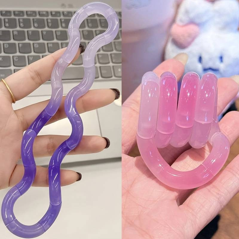 Rotating Twisting Fidget Toys Deformable Rope Educational Tangle Rope Stress Relief Sensory Toy Thinking Training Gifts ?? ????