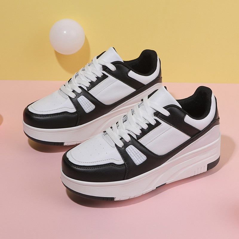 4 Wheel Skate Roller Shoes For Boys Girls Pulleys Sneakers Casual Outdoor Sports Slide Shrink School Students Walking Shoes