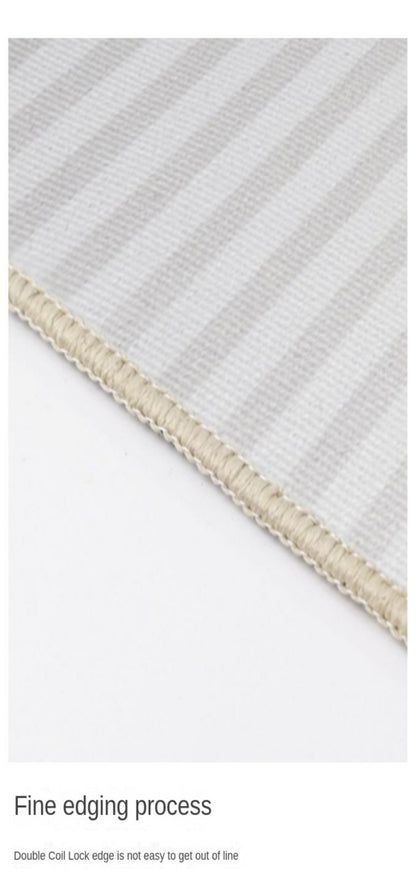 VIKAMA Christmas Round Crystal Velvet Carpet, Living Room Sofa Mat, Non-slip Bedroom Bedside Rug, Holiday Home Decoration