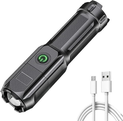 Powerful LED Flashlight Rechargeable USB 18650 Waterproof Zoom Fishing Hunting Camping  Tactical Flashlight LED