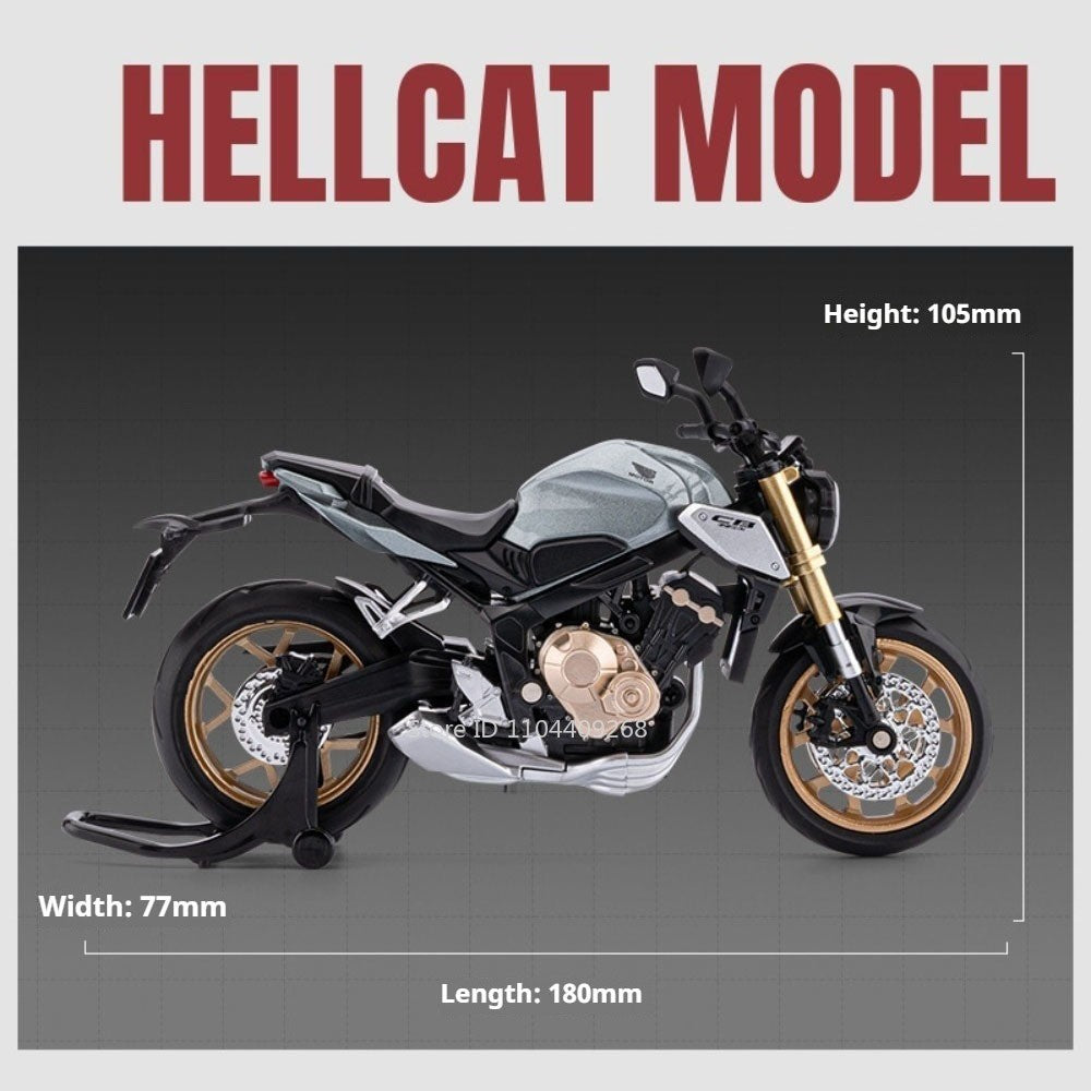 Escala 1:12 Honda CB650 HP4 Moto Modelo de Brinquedo Liga Fundida por Pressão Amortecedor Modelos de Moto de Corrida em Miniatura para Presentes Infantis