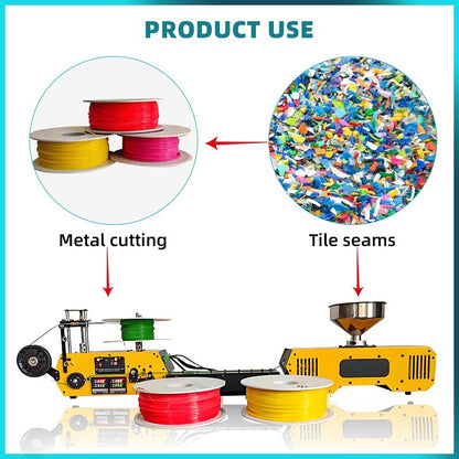 HT400 Desktop Extruder 3D Printing Filament Maker Automatic Wire Diameter 1.75mm 3mm for PLA PETG PA ABS PC PP ABS