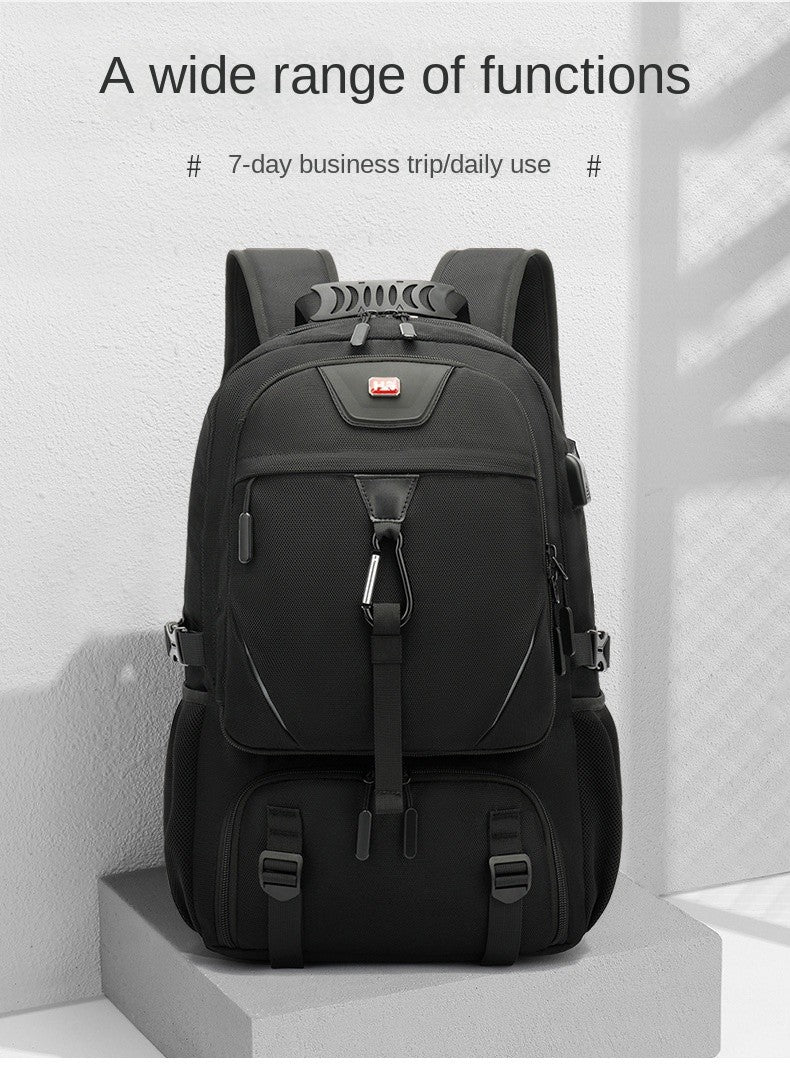Mochila Masculina Unisex 50/60/80L Externa USB de Grande Capacidade para Viagem Mochila Esportiva para Trekking, Caminhada, Acampamento