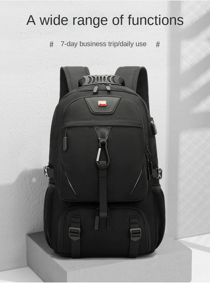 Mochila Masculina Unisex 50/60/80L Externa USB de Grande Capacidade para Viagem Mochila Esportiva para Trekking, Caminhada, Acampamento
