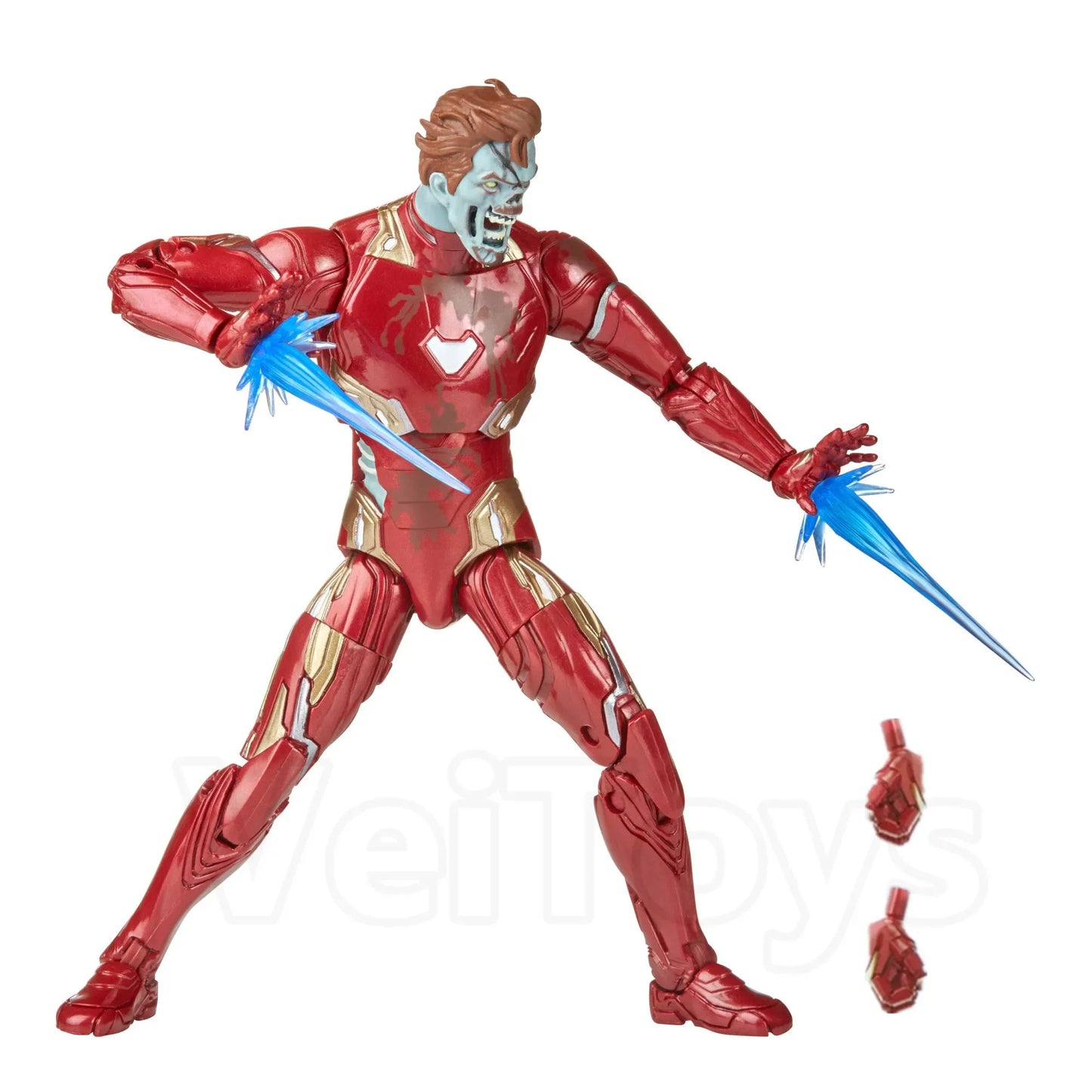 Marvel Legends Zombie Homem de Ferro Khonshu Wave Boneco Articulado Solto 6"