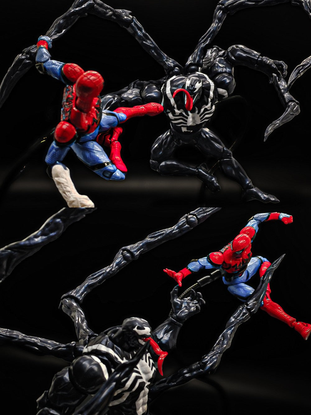 Em estoque Blokees Marvel Rivals Homem-Aranha Venom Campeão Classe Anime Boneco de Ação Figura Colecionável Modelo Presente Colecionáveis