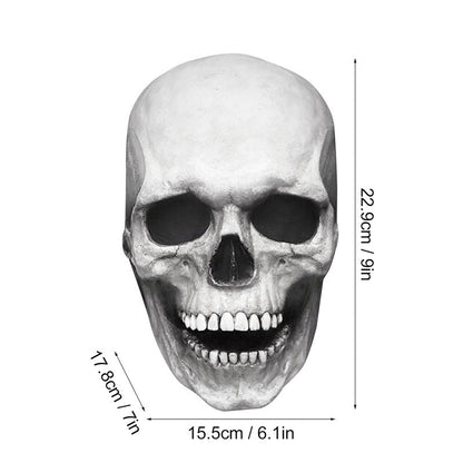 Full Head Skull Mask Carnival Adults Realistc Anonymous Halloween Moveable Mouth Jaw Anime Horror Helmet Skeleton Headgear Masks