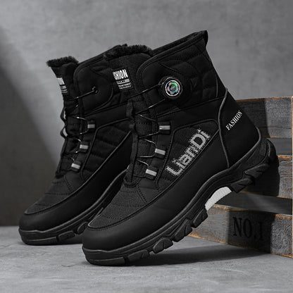 Men Top Quality Casual Snow Boots Waterproof Warm Winter Shoes Men Hiking Boots Outdoor Mountain Climbing Sneaker Man Trekking