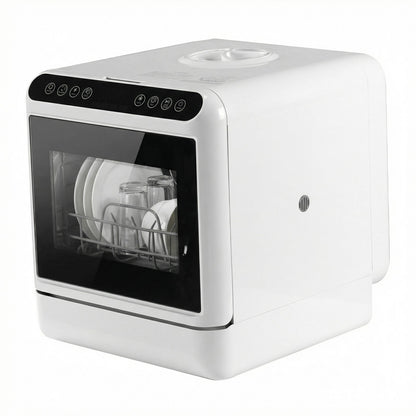 Mini Dishwasher with 6L Built-in Water Tank Automatic Dishwasher No Hookup Needed High-Temp& Air-Dry Function for Apartments