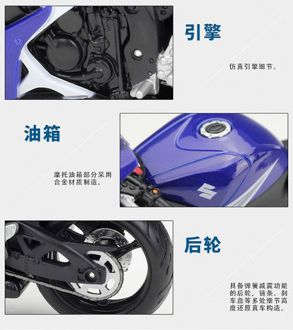 Maisto 1:12 Suzuki GSX-R750 R 750 R600 R 600 Veículos Die Cast Hobbies Colecionáveis Motocicleta Modelo Brinquedos